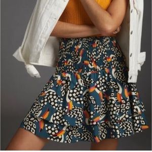 Farm Rio Stefania Toucan Mini Skirt Size Medium / never worn